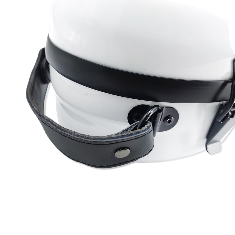 Custodia rigida leggera per viola in fibra di vetro per dimensioni da 16" a 16,5", custodia rigida per viola con spalline, 2,68 kg, guscio impermeabile (bianco)