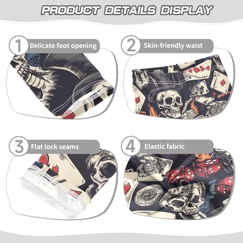 ZZKKO Girls Leggings Skull Toddler Girls Clothes Leggings for Girls Toddler Girls Leggings 3-4T3