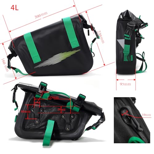 Alforjas universales para motocicleta TOFR, par de 4 L, tipo saddle bag miniatura 2