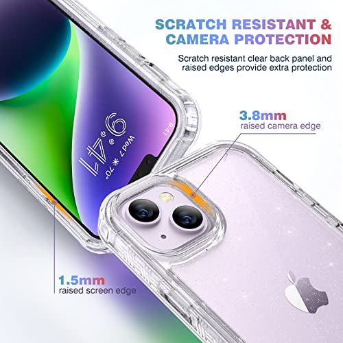 image for Diaclara Designed for iPhone 14 Case, Full Body Rugged Case with Built