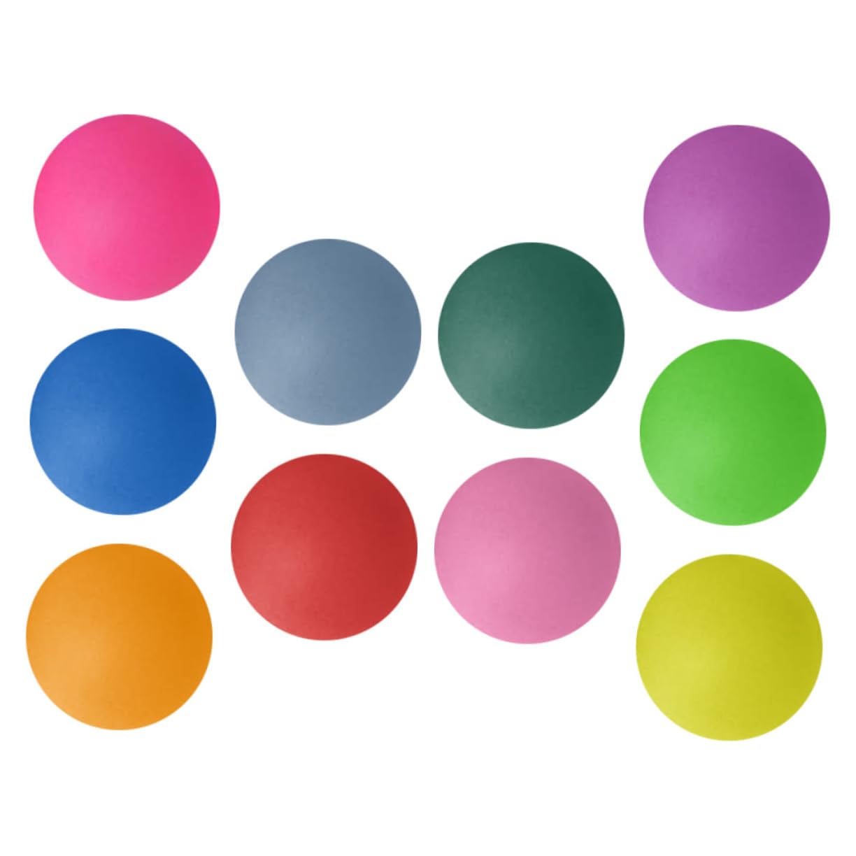 Sosoport 10Pcs Colorful Table Tennis Balls Game Props for Raffle Drawing Party Activities and Arts Crafts Durable Reusable Materials Random Colors Random Color