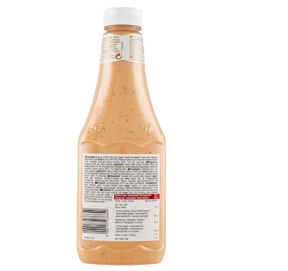 Italian Gourmet Sauce Italian Gourmet Smokey Baconnaise Salsa Bacon | Crema stile BBQ per burger e patatine; rauchige Note, ideal zu Sandwiches, Gesamtnettogewicht 5,25 L + Kostenlos Polpa 400g