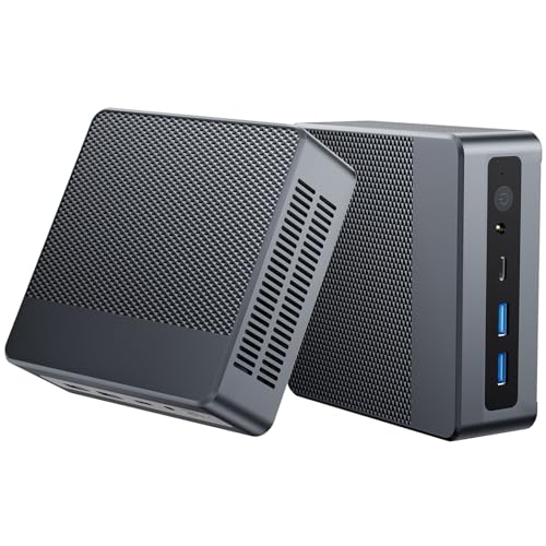 Tunhail Mini-PC, Mini Ordenador com Alder Lake-N N100 (hasta 3,4 GHz), 16 GB DDR4 512 GB SSD, Ordenador de Sobremesa, HDMI 2.1, 4xpuertos USB 3.0, WiFi6, BT5.2, RJ45,para Negocios Oficina en Casa