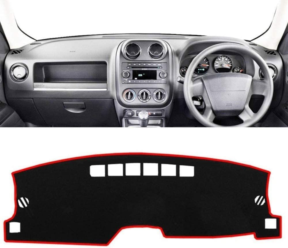 ZhangXD Car Dashboard Cover for Jeep Patriot Compass 2011-2017, Non-Slip Dash Board Sun Shield Protector Anti-Glare Anti Dust Interior Accessories
