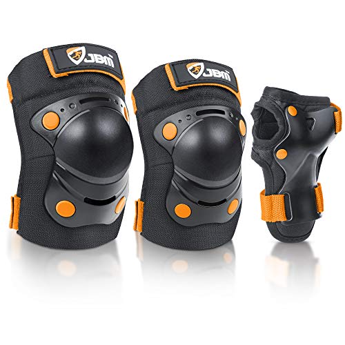 JBM Children Kids Elbow Knee Pads Toddler Kid Wrist Guard for Skating Rollerblading