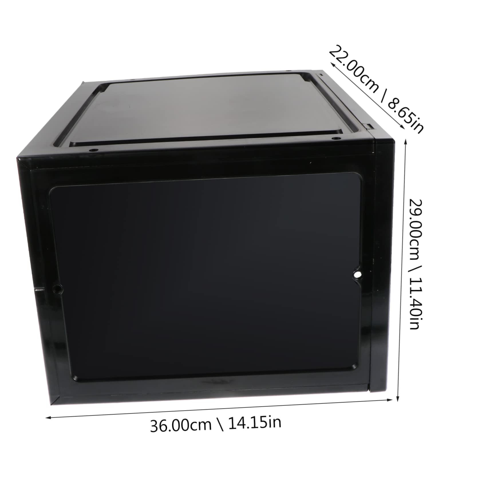 PRETYZOOM Magnetic Basketball Shoes Storage Box with Side Opening Dustproof and Moisture Shoe Case Space Saving Design for Home Organization Made of Material