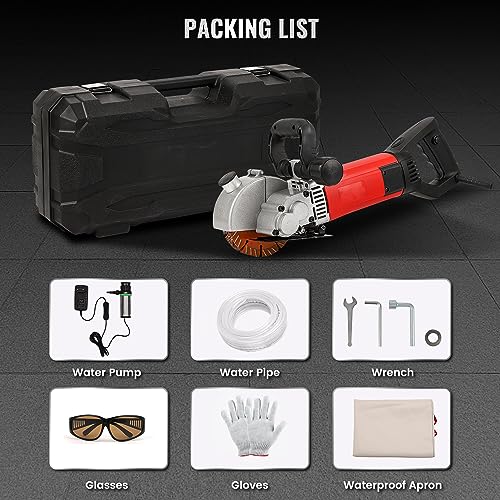 Huanyu Wall Chaser with 5pcs 133mm Blades Dust-Free Wall Grooving Machine with Upgraded Water Pump 4800W High Power Wall Chasing Tool for Brick, Ground and Rebar 7 Huanyu Wall Chaser with 5pcs 133mm Blades Dust-Free Wall Grooving Machine with Upgraded Water Pump 4800W High Power Wall Chasing Tool for Brick, Ground and Rebar - Image 7