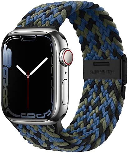 Qimela Compatible with Apple Watch Band 49mm 45mm 44mm 42mm,Stretchy Sport Solo Loop Strap with Adjustable Buckle,Elastic Nylon Braided Wristband for iWatch Series 8 7 6 SE 5 4 3 2 1 Ultra,Women Men Qimela Compatible with Apple Watch Band 49mm 45mm 44mm 42mm,Stretchy Sport Solo Loop Strap with Adjustable Buckle,Elastic Nylon Braided Wristband for iWatch Series 8 7 6 SE 5 4 3 2 1 Ultra,Women Men