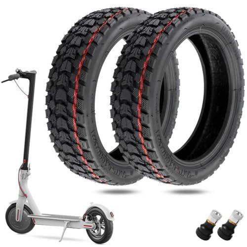 8,5 Zoll Offroad Reifen schlauchloser für Xiaomi M365/Pro/Pro2/1S/Mi3/Essential/Scooter 3, 50/75-6.1 (8 1/2 * 2) Reifen Explosionsgeschützter Ersatzräder mit Ventil für Elektroroller (2 PCS)