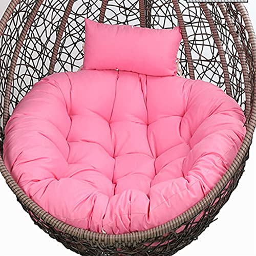 Silla colgante moderna con forma de huevo para uso en interiores y exteriores, cómoda y elegante, con soporte y cojín