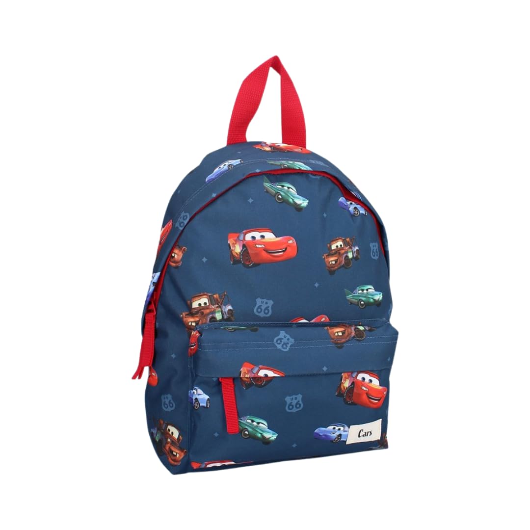 Mybagstory Cars-Rucksack Für Kinder – Blau, 31 X 22 X 9 Cm, Mit Verstellbaren Trägern, Für Kindergarten & Schule