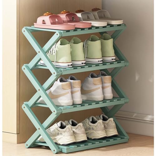 Étagère à chaussures pliable en bambou Nizer à 3 niveaux pour rangement de maison - 3