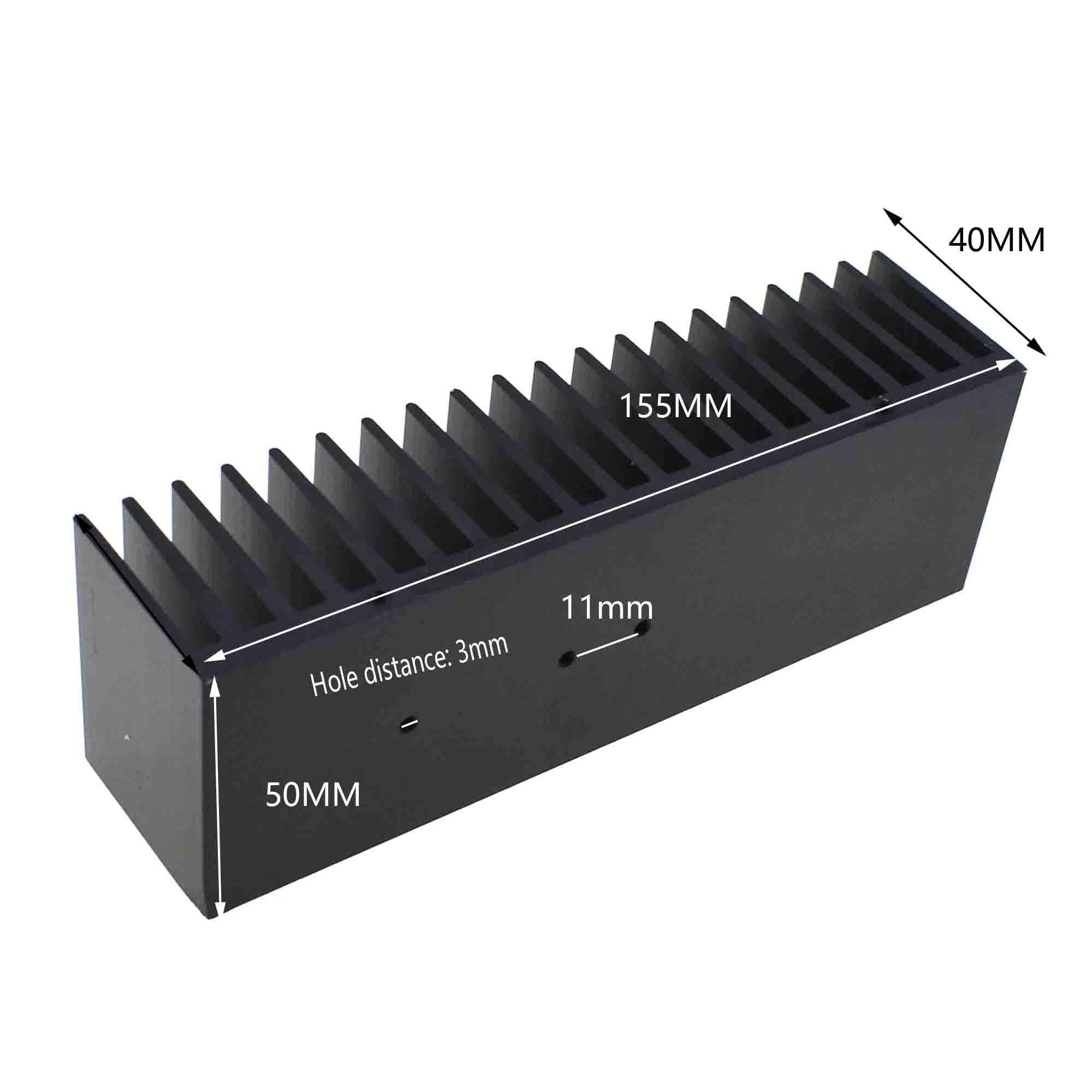 thickening type LM3886 TDA7293 special purpose heat sink radiator 155x50x40mm