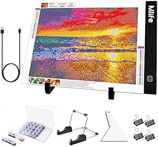 Diamond Painting A4 LED Light Pad - Dimmable Light Board Kit, Apply to