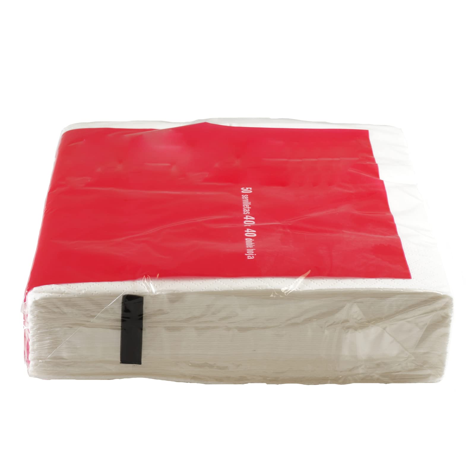 Pack 2400 Servilletas Desechables de Color Blanco | Papel de Doble Capa | 40x40cm desplegada