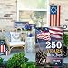 Cuiliqun 250 Year American Anniversary Garden Flag 250th Anniversary USA Flag Patriotic 4th of July Yard American Garden Flags for Outside 12x18 Inch Double Sided Outdoor Merchandise Decorations