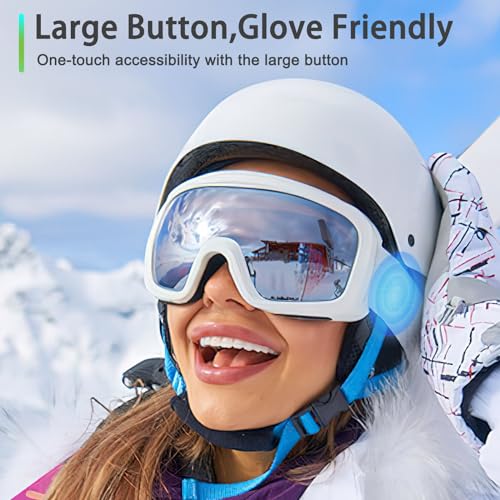 Image of Kalence Ski Helmet Speakers, Wireless Stereo Skiing Headphones, True Wireless Bluetooth Drop-in Headphones with Easy Control Buttons and Built-in Mic for Snowboarding, Motorcycling, Audio Ready Helmet