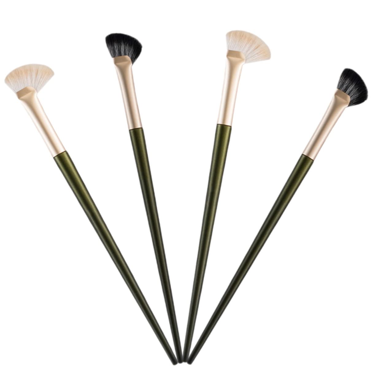 FRCOLOR 5 Set Di Pennelli Per Il Trucco Pennello Per Il Contorno Del Naso Angolato Pennello Per Ombretto Angolato Per Fondotinta 4 Pezzi*5
