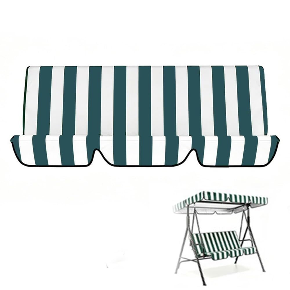 ZYXQQJ Garden Seat Cover For Rocking Chair Outdoor Replacement Swing Seat Cover 51"x18"x3" 59"x20"x4" Patio Swing Cushion Protection(Stripes,130x45x8cm/51x18x3in)