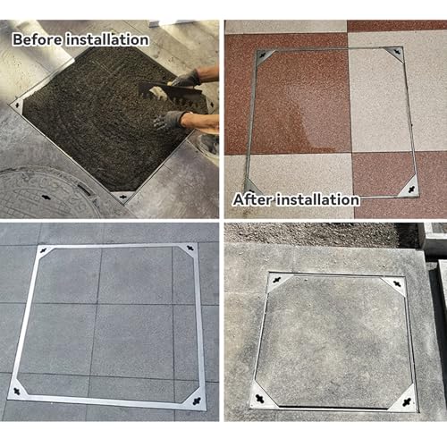 Couvercle de regard pour solutionner l'accès discret au canal de drainage extérieur