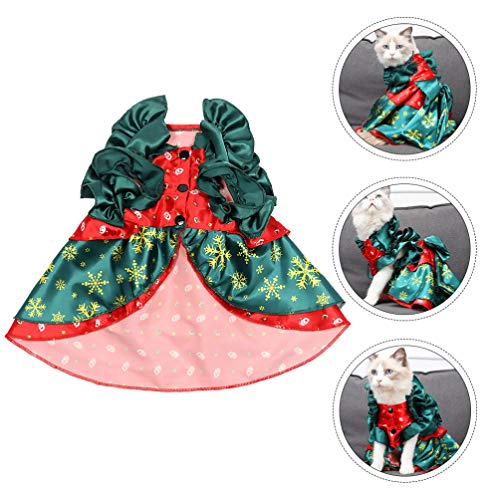 UKCOCO Capa de Animal de Estimação de Natal Com Impressão de Poliéster Floco de Neve Capa de Animal