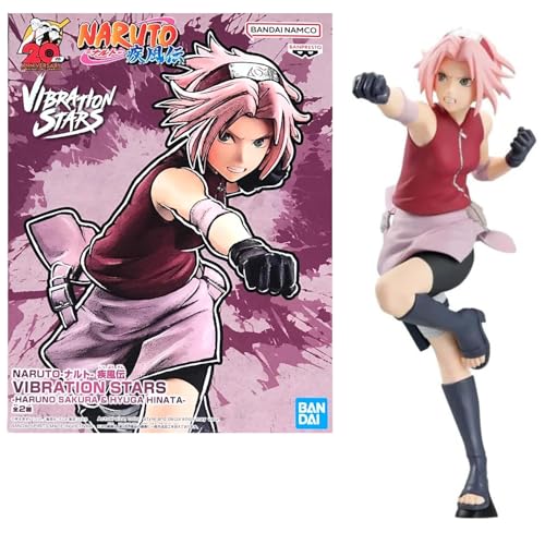 Bandai - Banpresto - Naruto Shippuden - Figurine de Collection Haruno Sakura - Collection Vibration Star - Licence Officielle Naruto - Figurine Collector Sakura 16cm -...