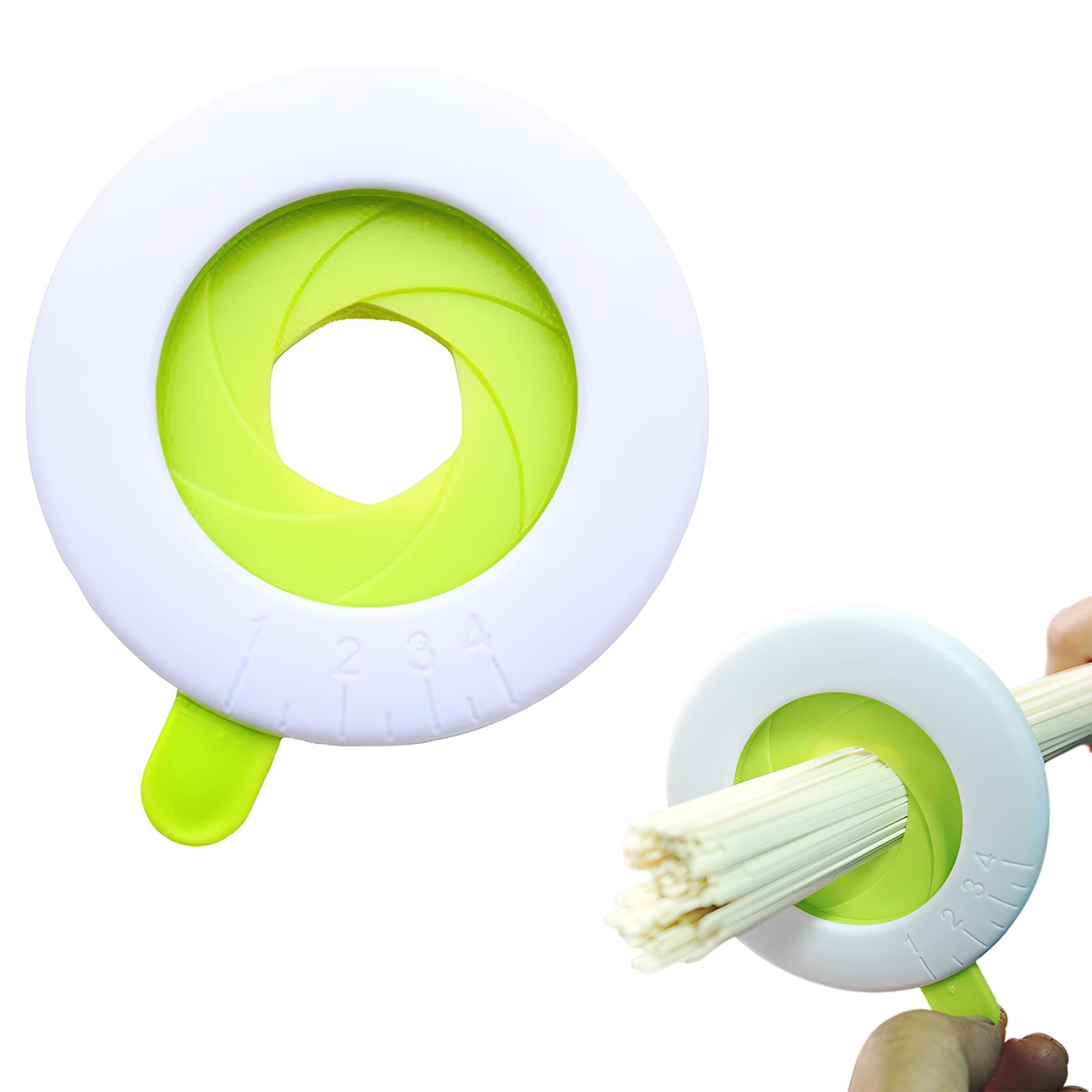 Medidor de Espaguetis con 4 Orificios - Gadget de Cocina para Control de Porciones de Pasta - Utensilio Práctico y Duradero