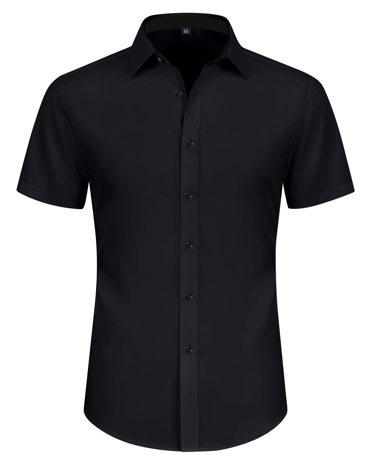 HMIYA Hemd Herren Kurzarm Businesshemd Regular fit Männer Hochzeit Hemden Klassisch Mordern Bügelleichtes Anzughemd