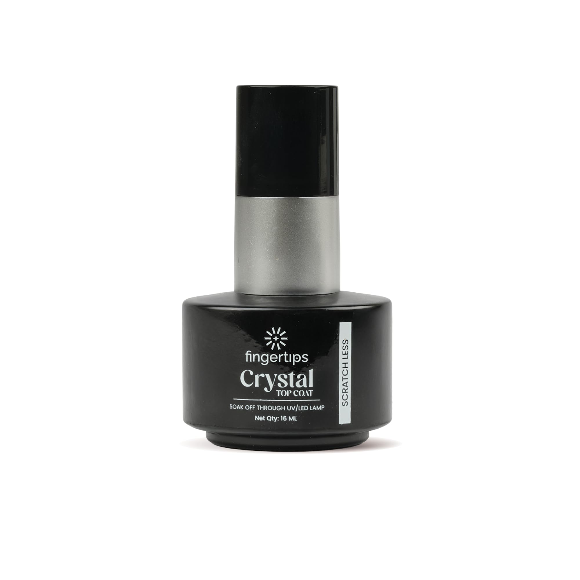 Fingertips Crystal Top Coat 16ml | High Gloss No Wipe Gel Top Coat | Long Lasting UV LED Nail Polish Top Coat | Smooth Finish | Scratch Resistant & Salon Shine-image-16