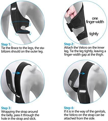 BaoGuai Knee Brace for Dogs ACL with Side Stabilizers,Knee Cap Dislocation, Arthritis - Keeps The Joint Warm and Stable - Extra Support - Reduces Pain and Inflammation - 7Sizes(M) - 3