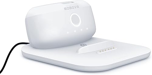 BOBOVR Twin Charger StationDock for B2 Battery PackUltra-Thin Design Magnetically Supply Power to 2 B2 Battery Packs at The Same Time