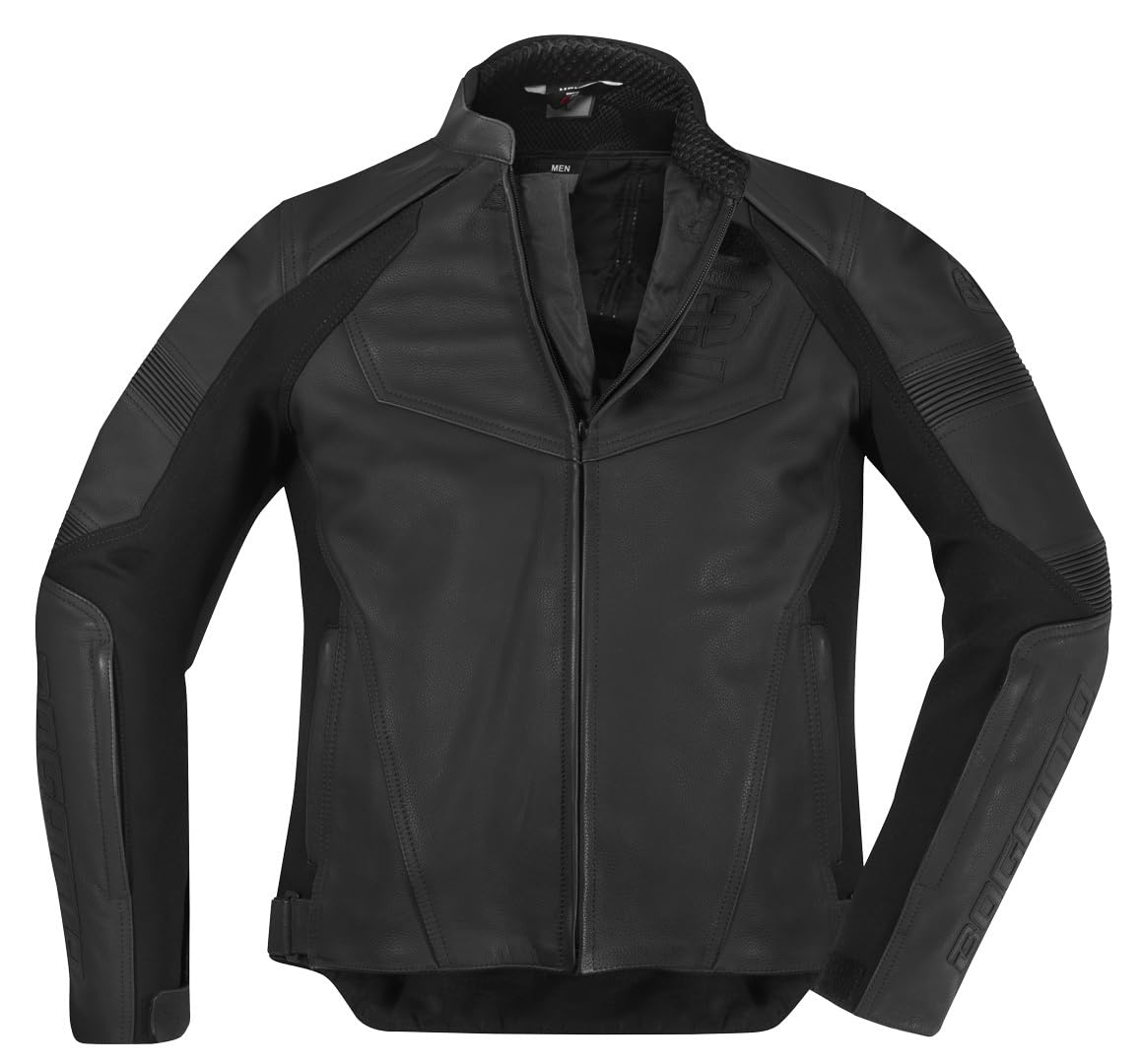 Bogotto Black-X V2 Skórzana kurtka motocyklowa, czarny, L