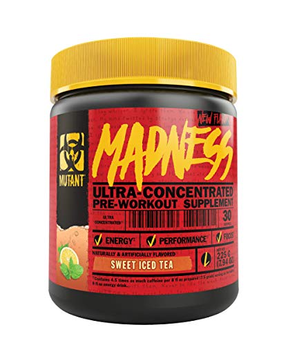 Mutant Madness â€“ Redefines The Pre-Workout Experience and Takes it to a Whole New Extreme Level â€“ Engineered Exclusively for High Intensity Workouts â€“ 225 g â€“ Sweet Iced Tea