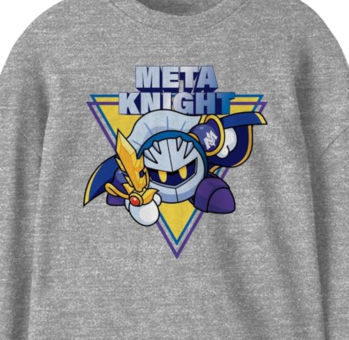 Kirby Meta Knight Youth Athletic Heather Long Sleeve Shirt2
