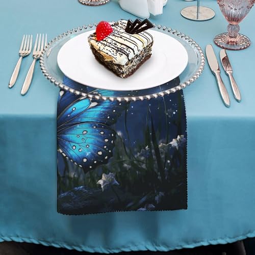 Servilletas de Tela Butterfly Night 4 piezas miniatura 4
