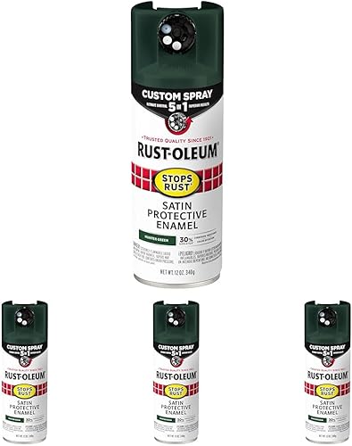 Vista 323 de Rust-Oleum 376885 Pintura en aerosol 5 en 1 personalizada para prevención del óxido, 12 onzas, transparente brillante