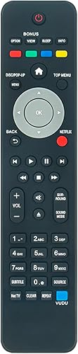 AULCMEET NC201 Nuevo control remoto de repuesto para Philips Blu-ray Home Theater System HTS3306F7C HTS3106F HTS3306F8 HTS3106 HTS3106F7C HTS3306F7 AULCMEET NC201 Nuevo control remoto de repuesto para Philips Blu-ray Home Theater System HTS3306F7C HTS3106F HTS3306F8 HTS3106 HTS3106F7C HTS3306F7
