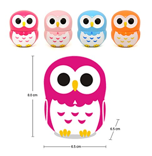 Image of (Orange) - Golandstar Cute Cartoon Owl Timers Mini Size 60 Minutes Mechanical Kitchen Cooking Timer Clock Loud Alarm Counters Manual Timer (Orange)