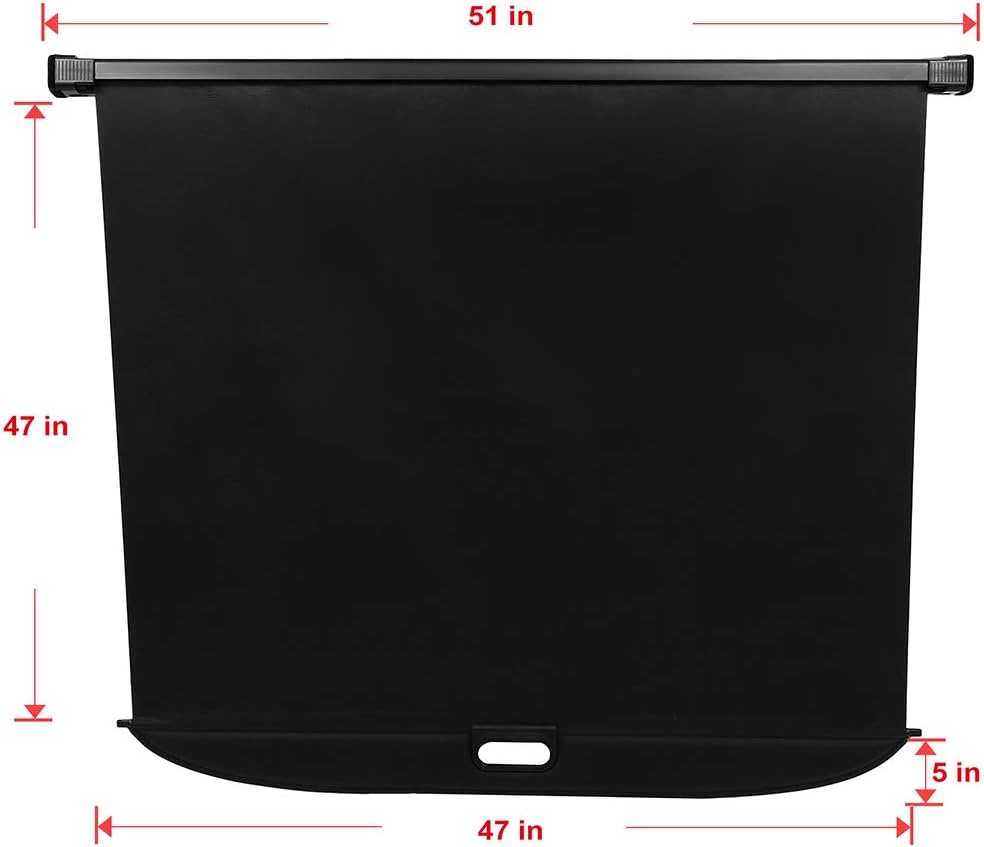 ECCPP Rear Cargo Cover Security Shade Retractable Shield 2013-2016 for Mercedes-Benz for GL350 3.0L Flexible