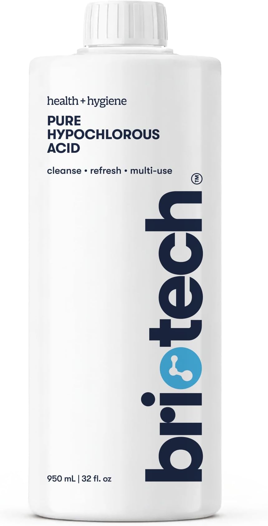 Pure Hypochlorous Acid Cleanser, Original Premium HOCl Topical Solution, Multi-Purpose Cleaner, Family Approved & Pet Friendly, 32 fl oz Refill
