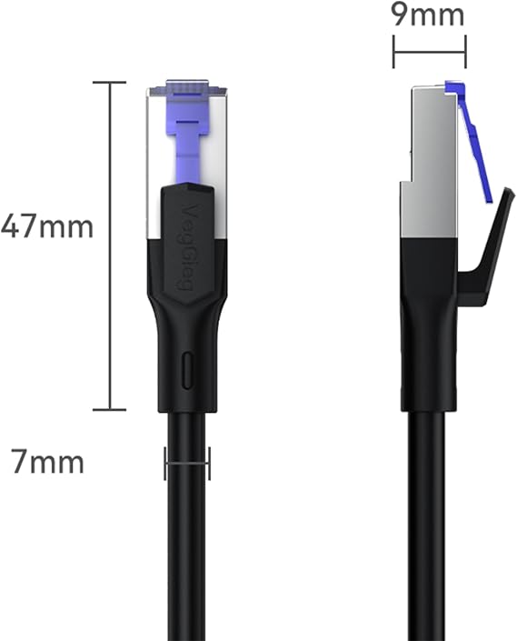 VegGieg CAT7 10Gbps Gigabit 600Mhz FTP RJ45 Ethernet Kablosu 10 Metre