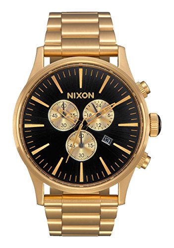 Nixon Herren-Armbanduhr Sentry Chrono Chronograph Quarz Edelstahl A386-510-00