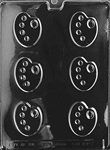 Art Palette Chocolate Mold - J003 - Includes Melting & Chocolate Molding Instructions