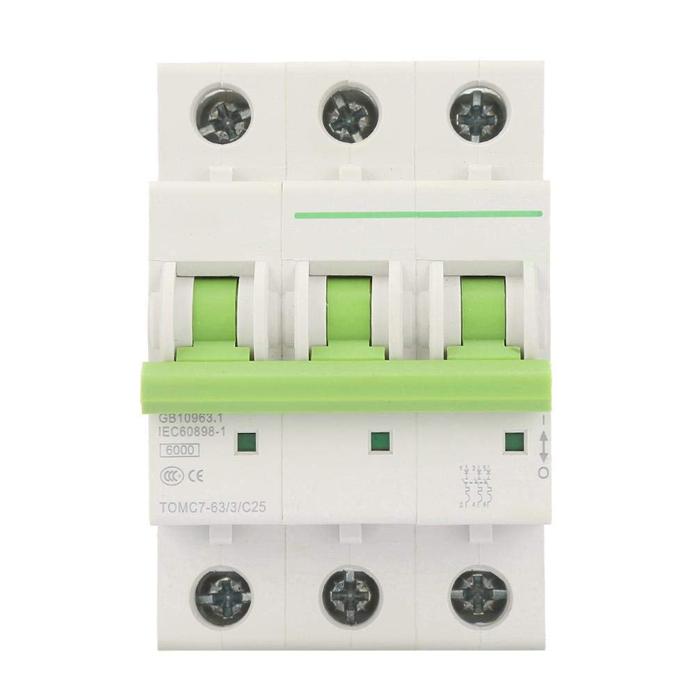 Disjoncteur TOMC7-63 type C 25A pour éclairage de bâtiment et maison