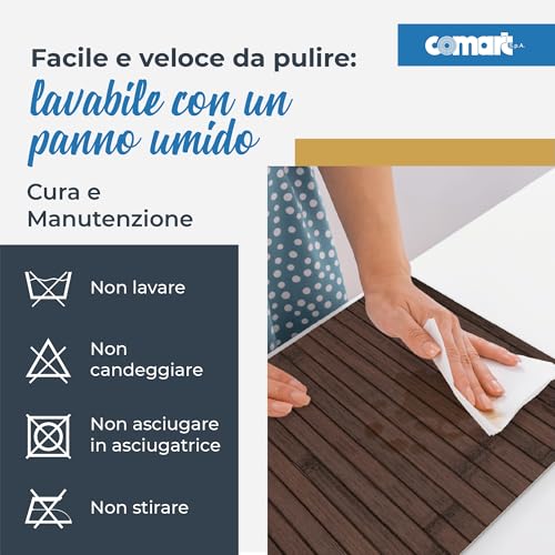 Sets de table en bambou Comart chocolat pour vos petits-déjeuners - 5