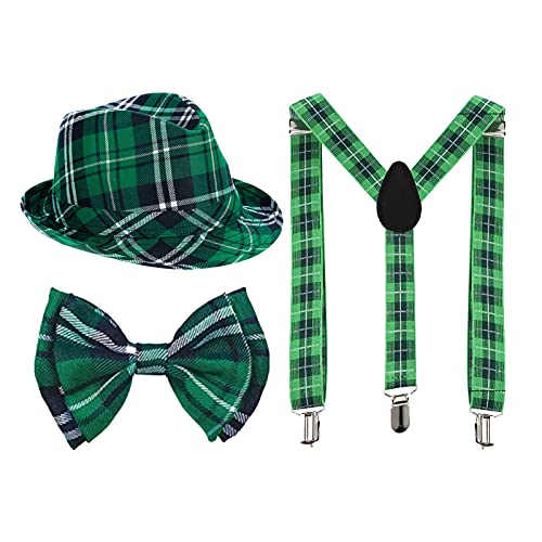 Set Día de San Patricio Sombrero, Corbata y Tirantes