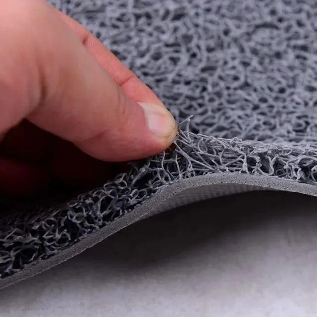 Image of CARNEST Premium Grass PVC Mats, 12mm Thickness, 100% Waterproof and Dustproof Car Floor Foot Mats, Universal Fit in All Cars, Complete Set of 5 Piece Compatible for (Wagon R 2010-2018-GREY)
