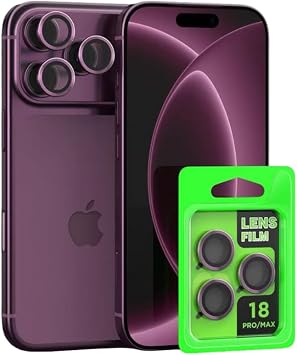 UnDePlus Newface iPhone 18 Pro Raze Metal Kamera Lens Bordo