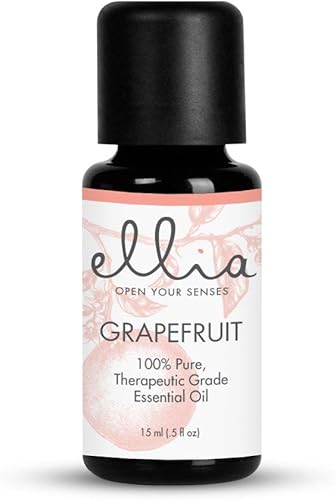 Ellia Aceite esencial de aromaterapia 0.5 fl oz, 100% puro, pomelo de grado terapéutico