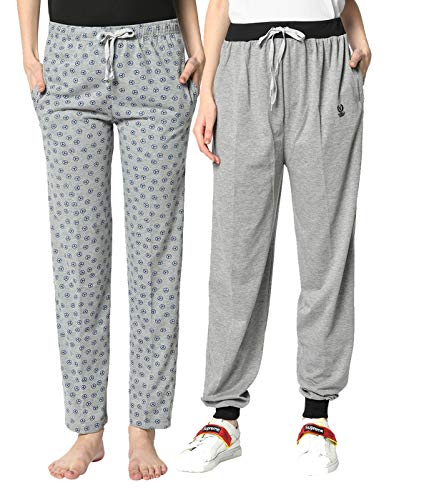 Image of Mack Jonney Cotton Blended Regular Fit Trackpants for Women(Pack of 2)-D9 MLG 4Mlg 02-P